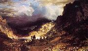 Albert Bierstadt A Storm in the Rocky Mountains, Mr. Rosalie oil painting picture wholesale